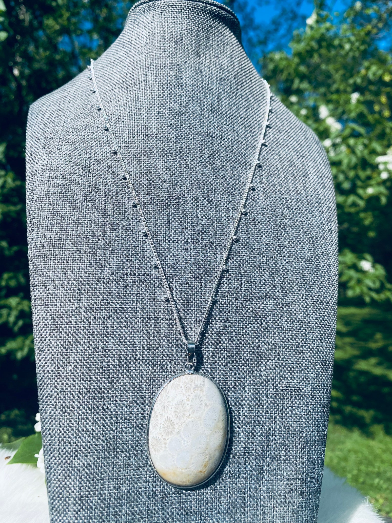 Chrysanthemum Stone Jasper Pendant Healing Crystal Etsy