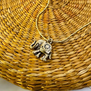 Elephant Necklace - Gold Elephant Necklace - Elephant Charm - Elephant Charm Necklace - Elephant Jewelry - 14k Gold Necklace