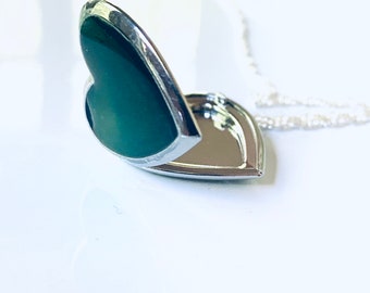Medaglione A Forma Di Cuore In Argento Sterling Con Catena In - Foto 11