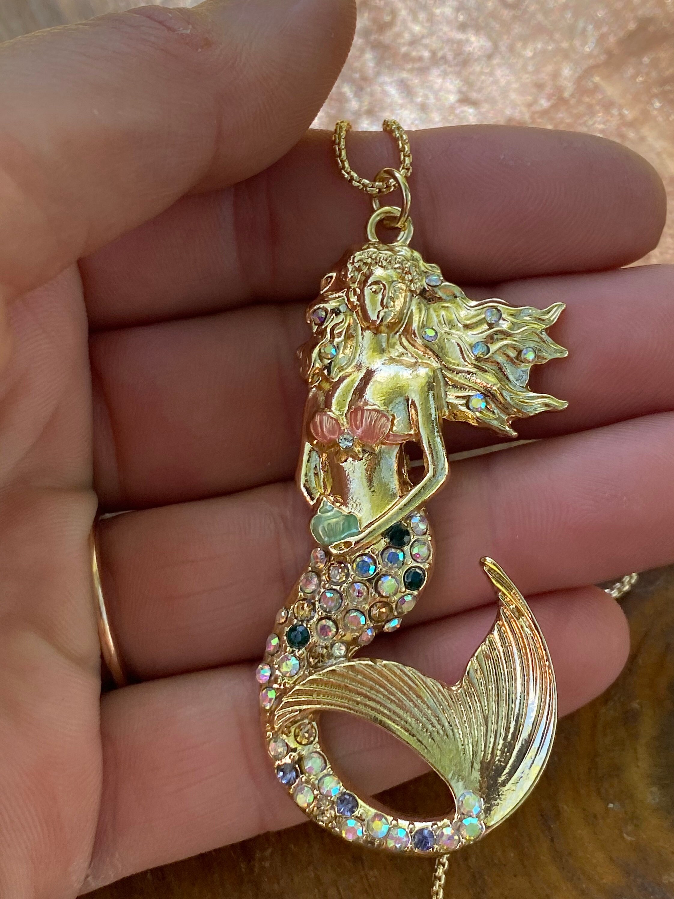 Denny Wong Mermaid Pendant, 14K Yellow Gold | Island Sun Jewelry Beach  Haven NJ