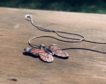 Monarch Butterfly Pendant Necklace - Butterfly Jewelry