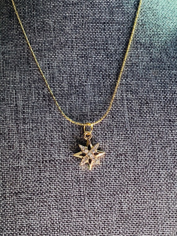 Etsy gold star necklace best sale