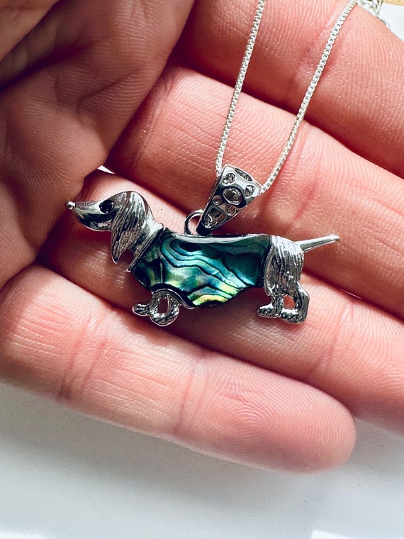 Dog Necklace -Dachshund -  Dog Lover Gift - Wiene… - image 4
