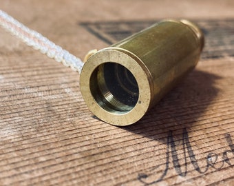 Bronze Telescope Pendant - Astronomy Necklace