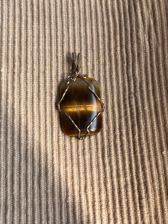 Tiger Eye Gold-Filled Wire Wrapped Pendants - image 5