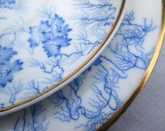 Antique 1860's Grainger Worcester Blue & White Trio - Etsy