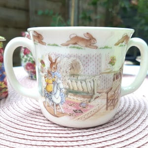 Vintage Royal Doulton Bunnykins Two Handled Children&#39;s Mug