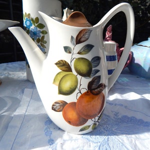 Vintage Midwinter 1963 Coffee Pot Oranges & Lemons