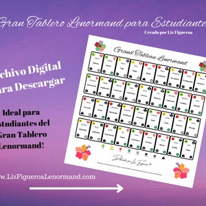 Gran Tablero Lenormand für Estudiantes (PDF-Format)