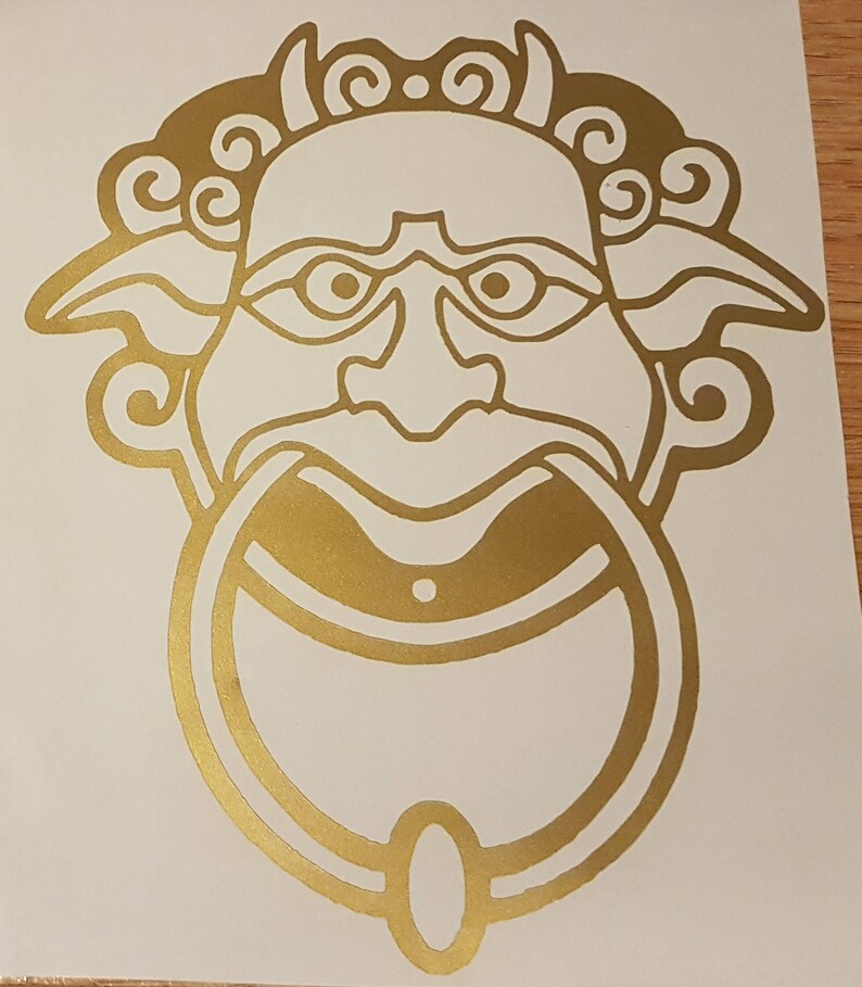 Labyrinth Door Knocker Decals
