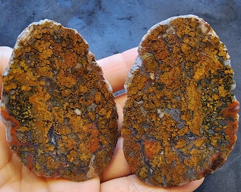 5 oz (142 gr) Orange Agate, Plume Agate, Raw Agate, Lapidary Slab, 석영, Turkish Agate, Healing Stone