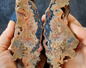 Pseudomorph Agate, Unpolished Fortification Agate, メノウ, Achate