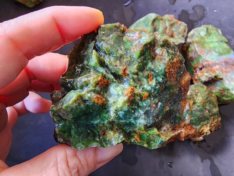 크리소프레이즈, Green Chrysoprase, Raw Chrysoprase, Krysopras, Rough Chrysoprase, Хризопраз, Crisoprasio, الكريسوبراس, Crisoprasa