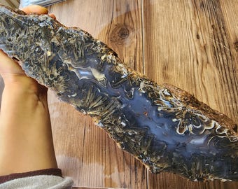 17.6 lbs (8 kg) Extra Large Agate, Slabbing Rough, Lapidary Slab, 큰 크리스탈 마노, Extra Large Agate Slab, Very Large Agate Slab, Slabbing