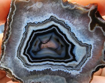 Floater Agate Pair: Natural Banded Crystal Specimen, Turkish Agate