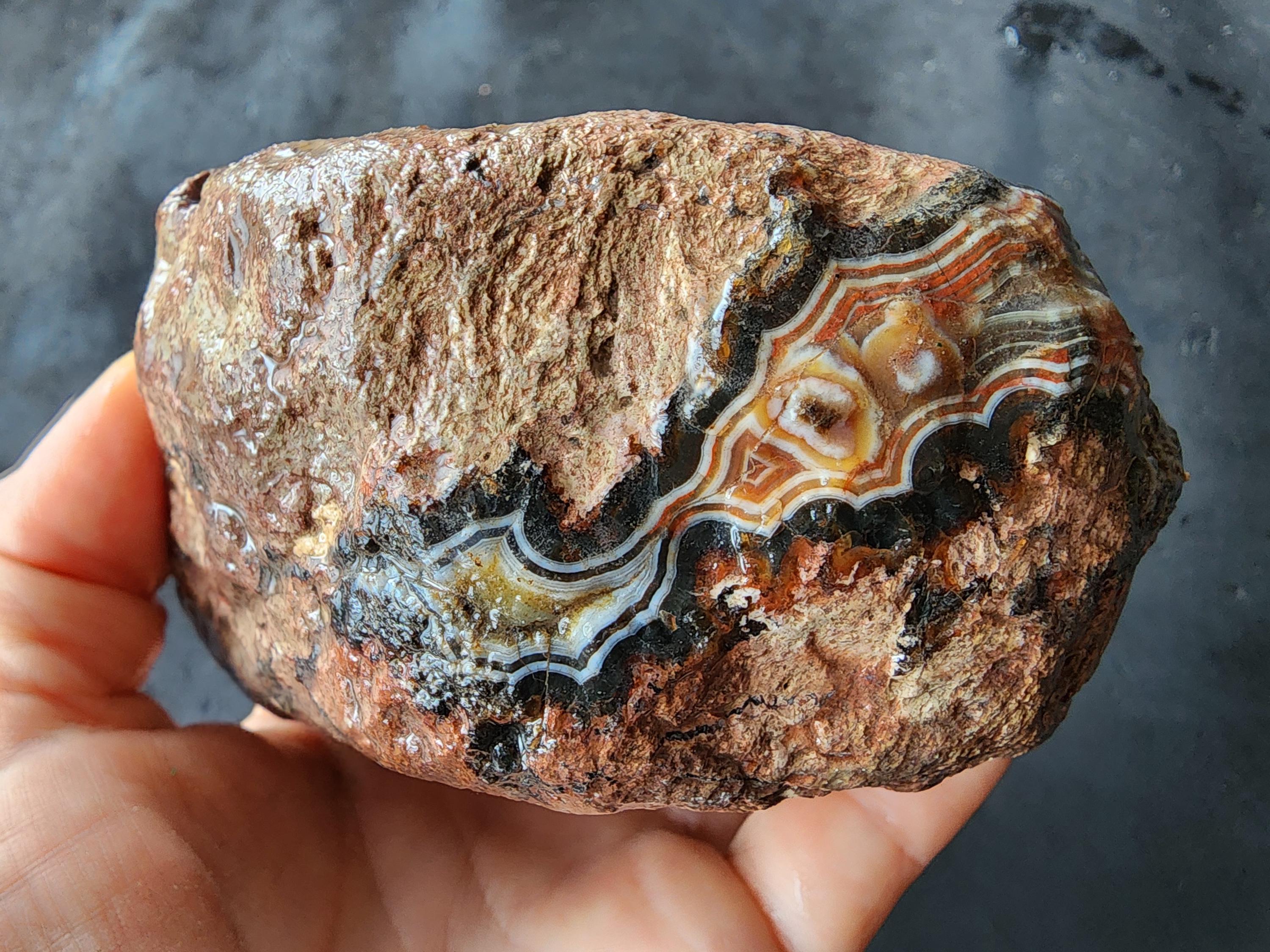 Identifying Agate Rocks Rough Unopened Banded Agate Nodule, Natural Rough Stone, Turkey Origin - Etsy