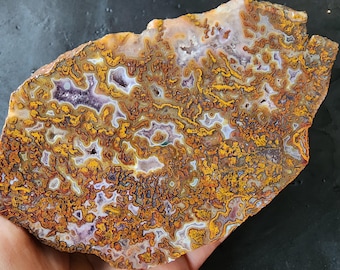 32.34 oz (917 gr) Agates for Display, Lapidary Plume Rough, Agate Display Stones, Agate Display Pieces, Plume Agate Slab, Plume Agate Rough
