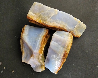 Jasnoniebieski chalcedon, chalcedon surowy (3,8 funta)