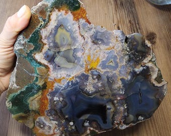 13.2 lb (5.98 kg) Large Agate, Unpolished Agate Rough, Lapidary Rough Lbs, 큰 크리스탈 마노, Extra Large Agate Slab, Very Large Agate Slab