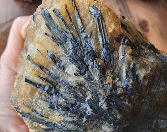 2.3 lbs (1.08 kg) Stibnite Specimen, Stibnite with Quartz, Antimony Specimen, Minerālu Paraugs, Antimony with Quartz, Mineral Specimen