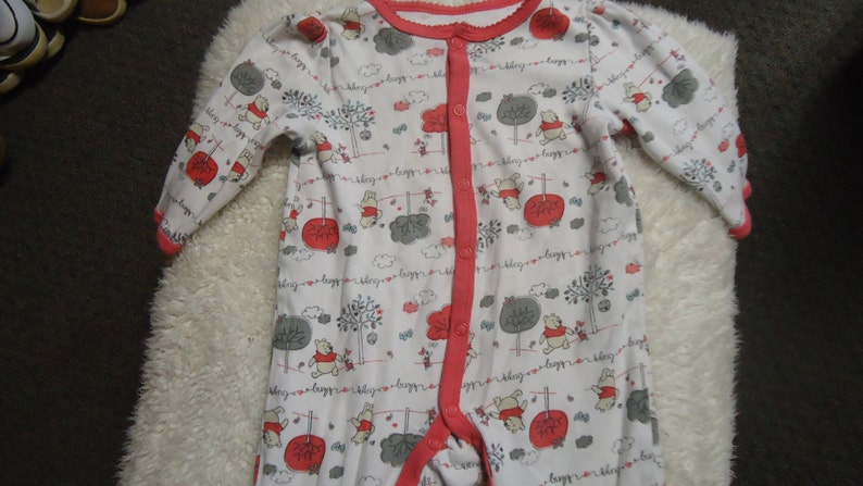 Winnie the Pooh girls 24 month gray one piece w//Piglet