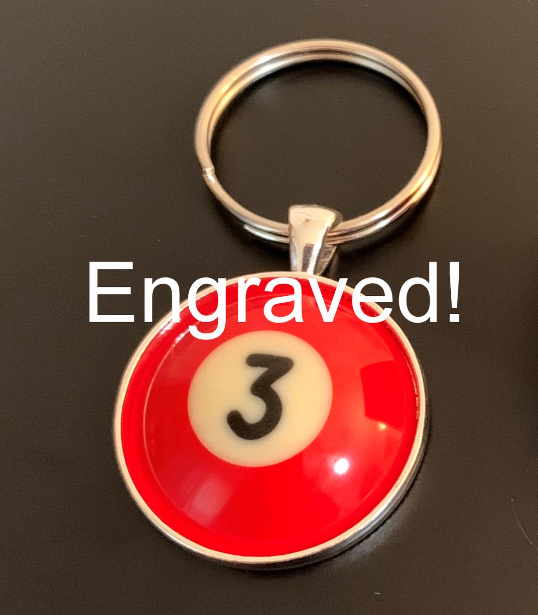 Pool Ball Keychains Engraved Etsy