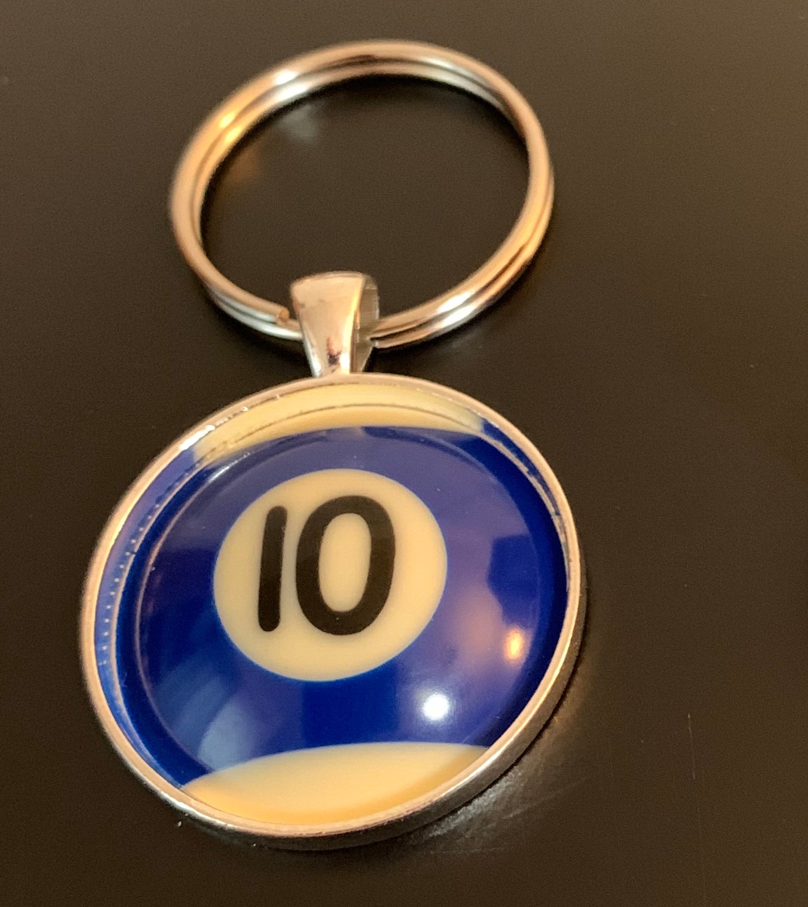 Pool Ball Keychain resin pool ball top 10 Ball Etsy