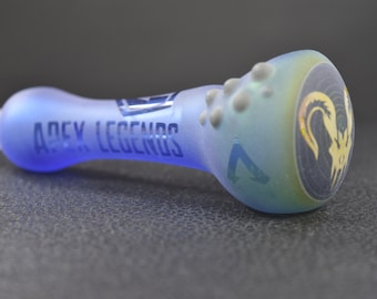 Apex Legends Glass Pipe: Engraved Hand Blown Borosilicate