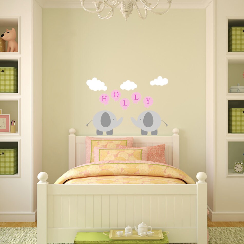 Personalised Ballerina vinyl wall art sticker Girls bedroom playroom decor