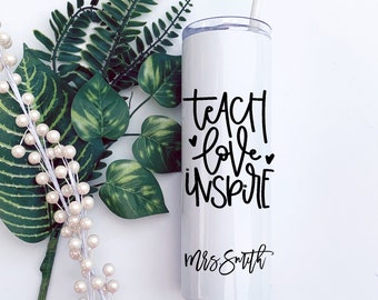 Teacher Gift, Teacher Water Bottle, Teacher tumbler, end of the year gift, Christmas Gift for Teachers, Teacher Cup