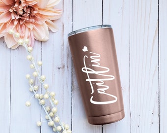 Personalized Stainless Steel Travel Mug, Bridesmaid Gift