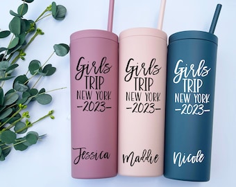 Girls Trip, Girls Weekend, Girls Trip Tumbler, Custom Tumbler, Acrylic Tumbler 18oz