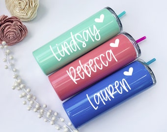 Wedding Tumbler, Bridesmaid Tumbler, Personalized Tumbler, Stainless Steel Tumbler, Steel Tumbler, Bridal Party Tumbler, Bridesmaid Gift