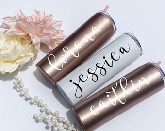 Water Bottle, Stainless Steel Tumbler, Personalized Tumbler, Wedding Tumbler, Bridesmaid Tumbler,  Bridesmaid Gift