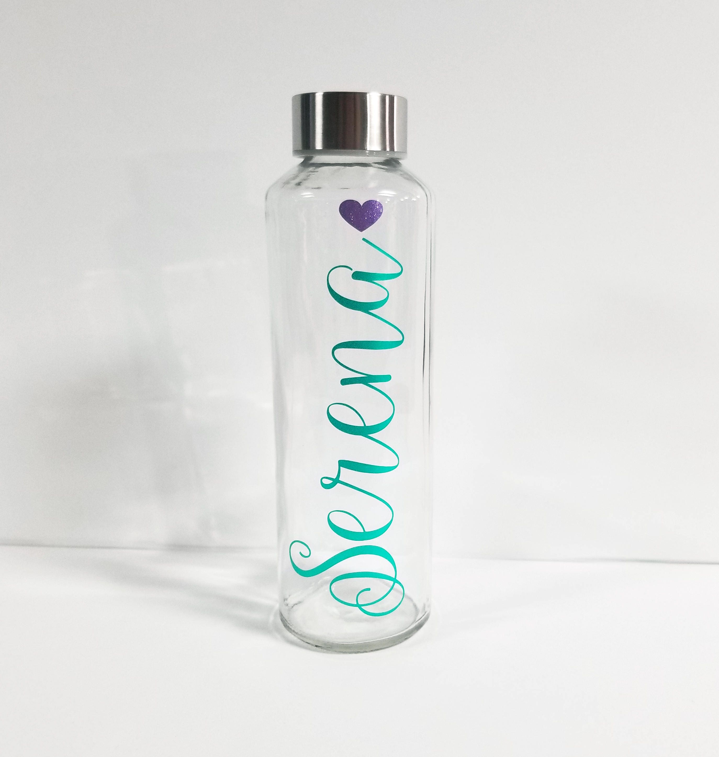 glass water bottles custom logo