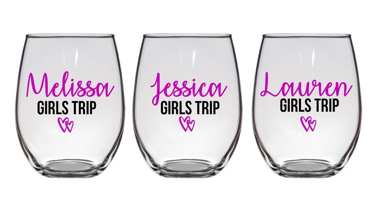 girls weekend wine glasses