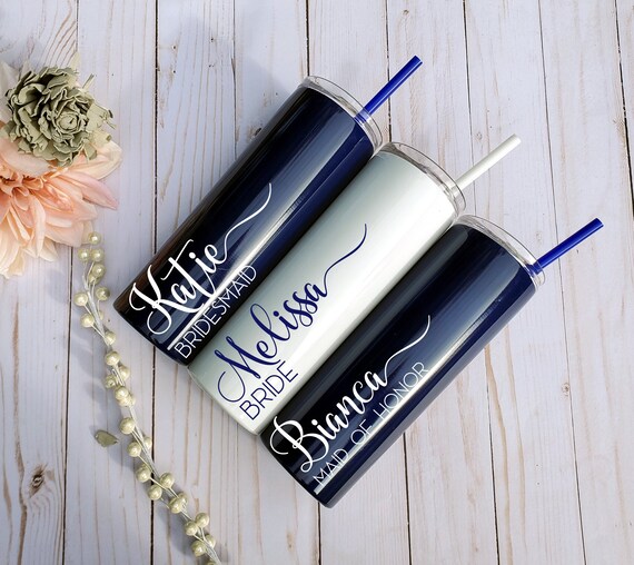 Personalized Tumbler With Lid and Straw Stainless Steel Etsy