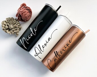 Personalized Cup, Personalized Tumbler, Gift Idea, Bridesmaid Gift, Maid of Honor Gift, Bridal party, Stainless Steel tumbler with lid