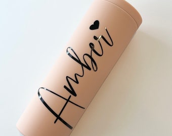 Personalized Tumbler with Straw, Bridesmaid Gift, Custom Tumbler, Acrylic Tumbler 18oz, Bridesmaid Proposal, Personalized Gift