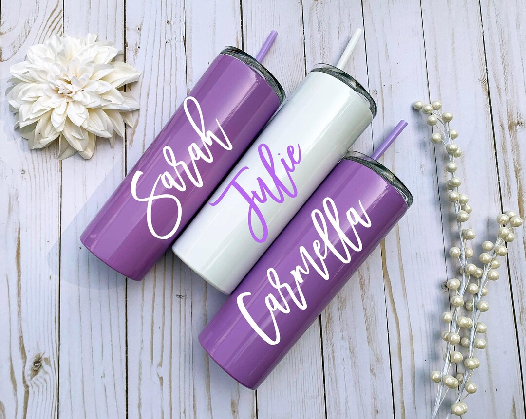 Personalized Stainless Steel Tumbler, Bridesmaid Wedding Gift - Etsy