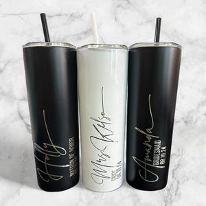 bridesmaid gifts wedding day,Personalized Bridesmaid Tumbler,Custom Laser Engraved Bridesmaid Proposal Gift,Insulated Tumblers Bachelorette
