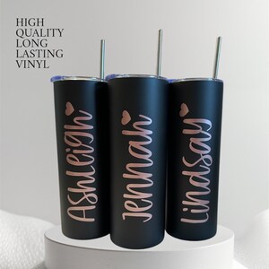 Personalized Bridesmaid Tumbler: Custom Name Wedding Party Gift