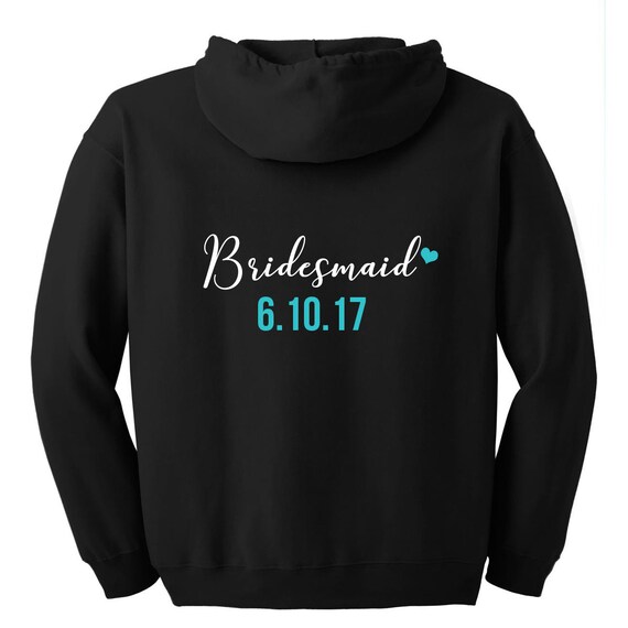 Bridesmaid hoodies Bridesmaid sweatshirts Bachelorette Party Etsy