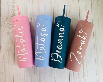Personalized Gift Custom Personalized Name Tumbler | Cup Straw | Bridesmaid Gift | Friend Gift | Mothers Day | Birthday Cup