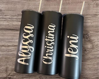 Personalized Engraved Stainless Steel Tumbler - Custom Travel Mug