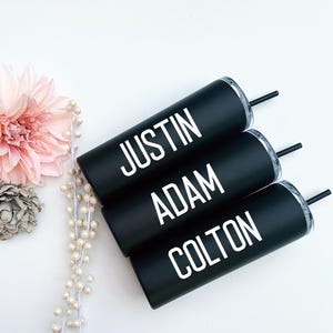 Personalized Groomsmen Tumbler: Stainless Steel Bridal Party Gift