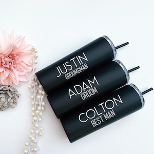 groomsmen gift, groomsman gift, groomsmen tumblers, Personalized Tumbler, Stainless Steel Tumbler, Steel Tumbler, Bridal Party Tumbler