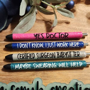Inkjoy Glitter Resin Pens for work