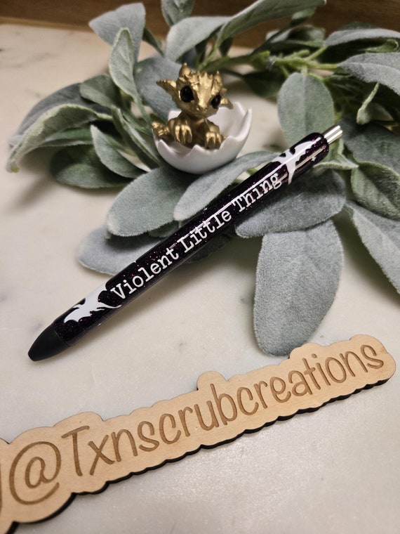 Fourth Wing - Violent Little Thing Inkjoy Glitter Resin Pen