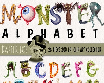 Download Monster Alphabet Etsy